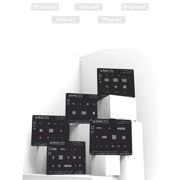 Qianli 3D Varas Loģika Pozicionēšanas Trafaretu Melnā Universālā Trafaretu iPhone 5 5s 6 6Plus 6s 6sPlus 7 7Plus 8 8Plus Varas Loģika