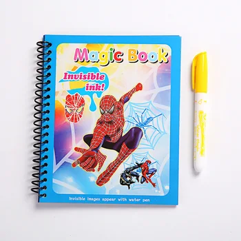 Saldēti Spiderman, Mickey Mouse Anime Rīcības Skaitlis Burvju Ūdens Albums graffiti grāmatu burvju ūdens glezniecība, grāmatu bērnudārza dāvanu