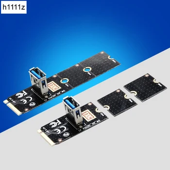 USB 3.0 M2 Slots, PCIe Paplašināšanas Karti NGFF uz PCI-E Stāvvadu Kartes Pārveidotājs Extender Adapteris Grafikas Kartes BTC Miner