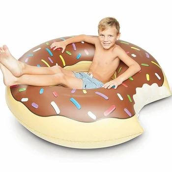 Piepūšamās Donut Peldēšana Gredzenu uz Baseinu PVC Vasaras Peldošās Gredzenu Sēdekļa Peldēt Matrača Ūdens Rotaļlietas Bērniem, Peldēšanas Aplis